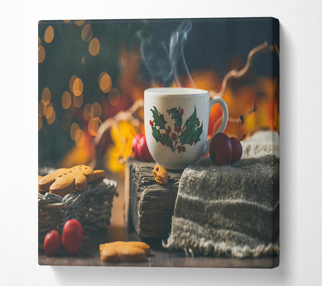  A Canvas Print of Red Berries And Steam Canvas Art