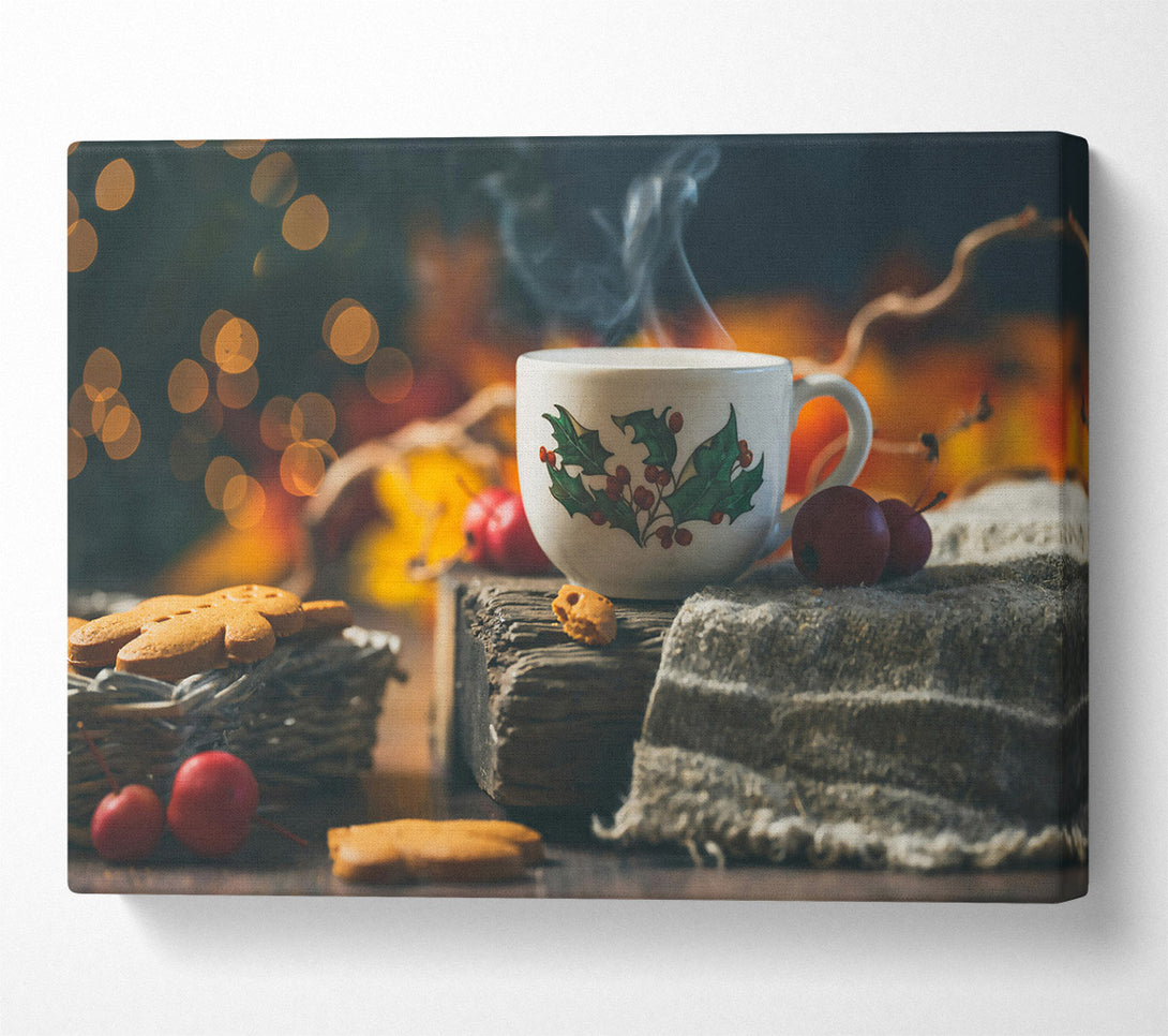  A Canvas Print of Red Berries And Steam Canvas Art