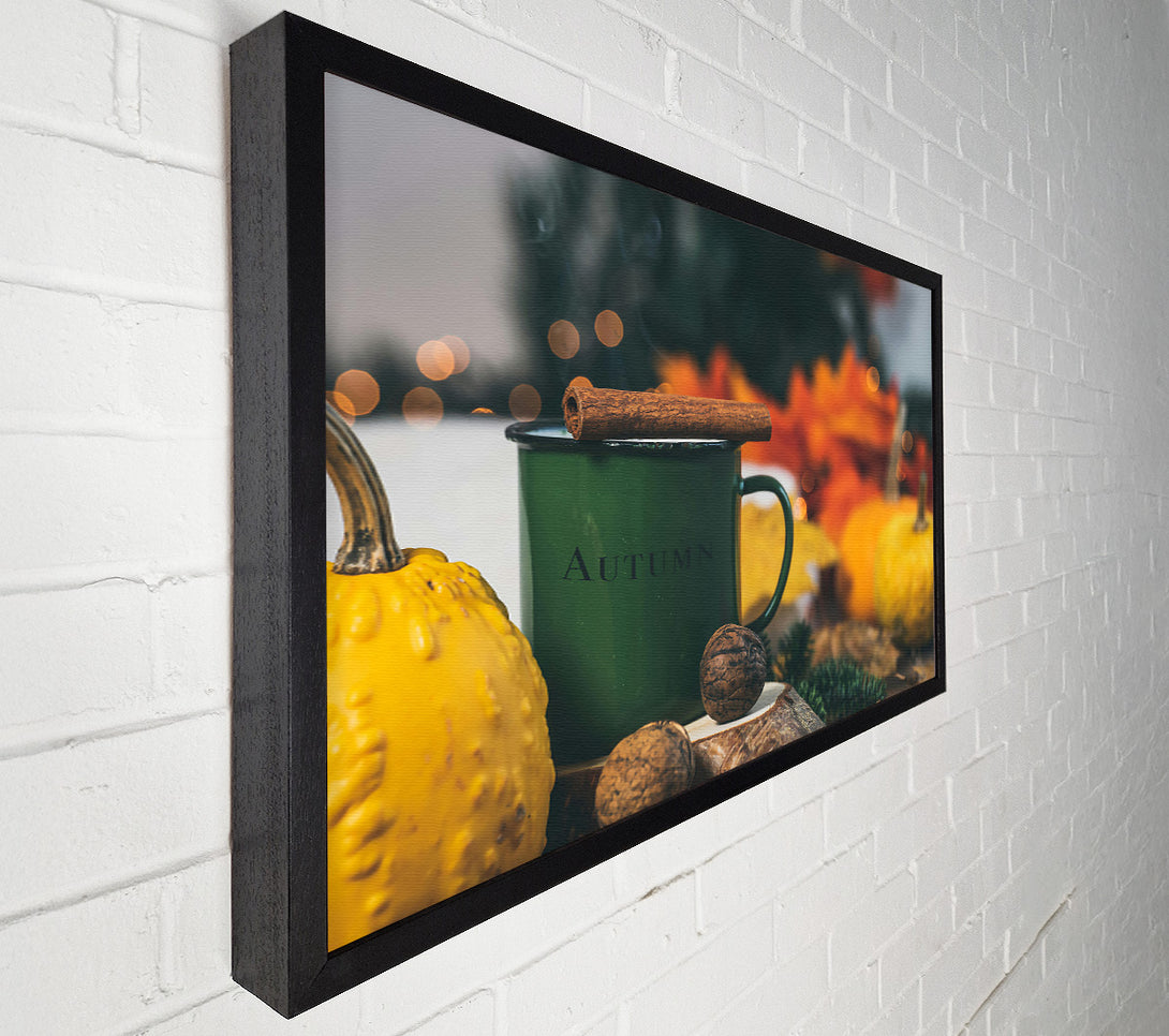  A Canvas Print of Green Autumn Mug Canvas Print