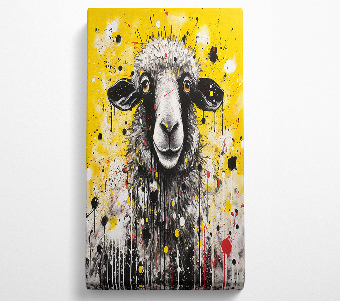  A Canvas Print of Sheep Splash Art Canvas Wall Art