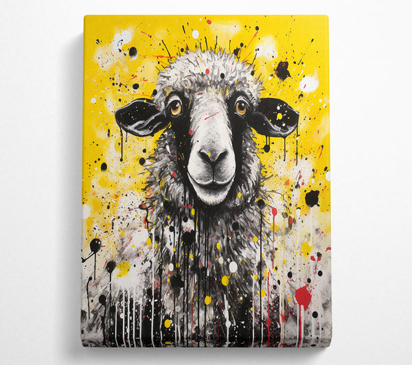  A Canvas Print of Sheep Splash Art Canvas Wall Art