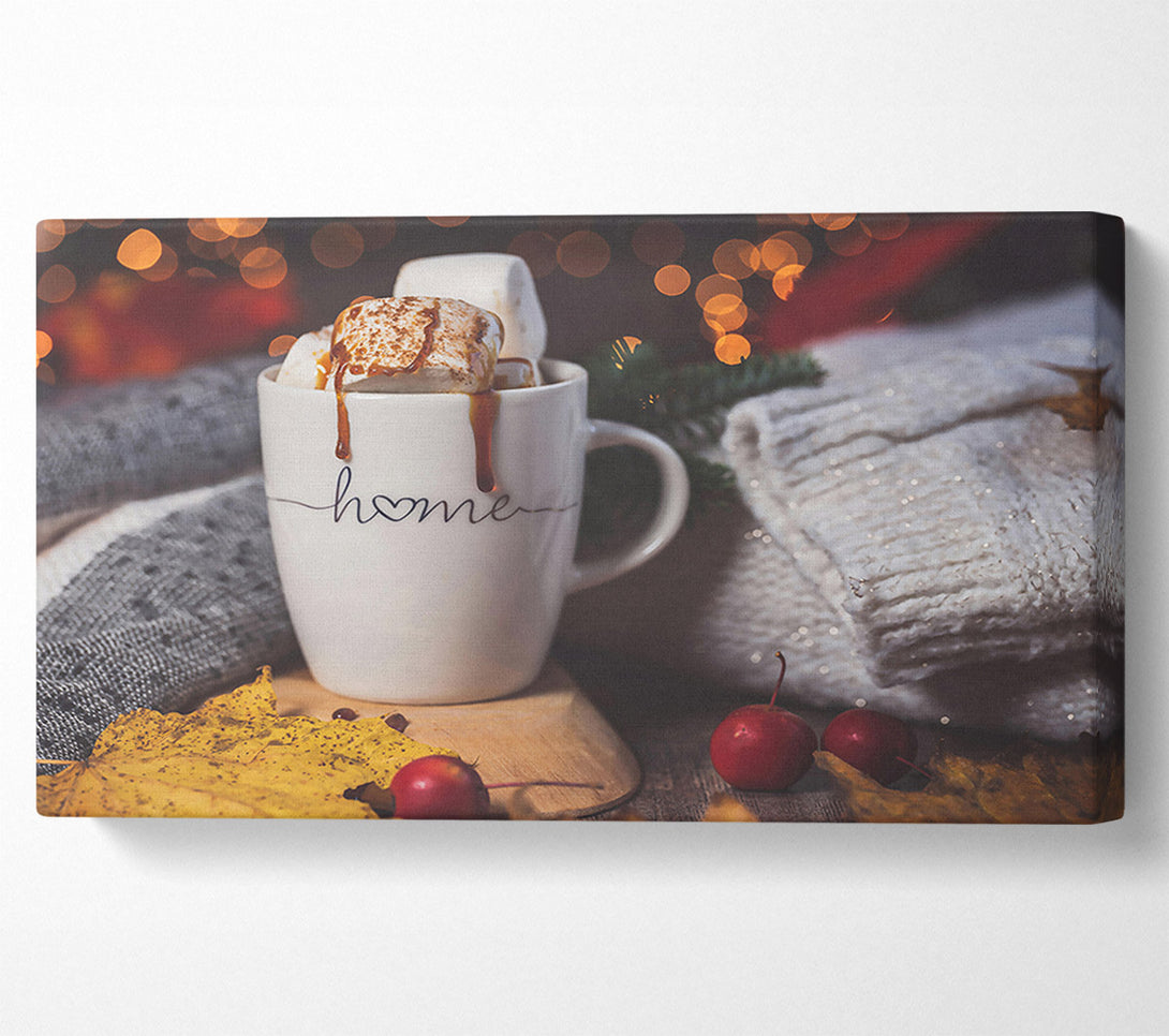  A Canvas Print of Warm Brown Cocoa Canvas Wall Art