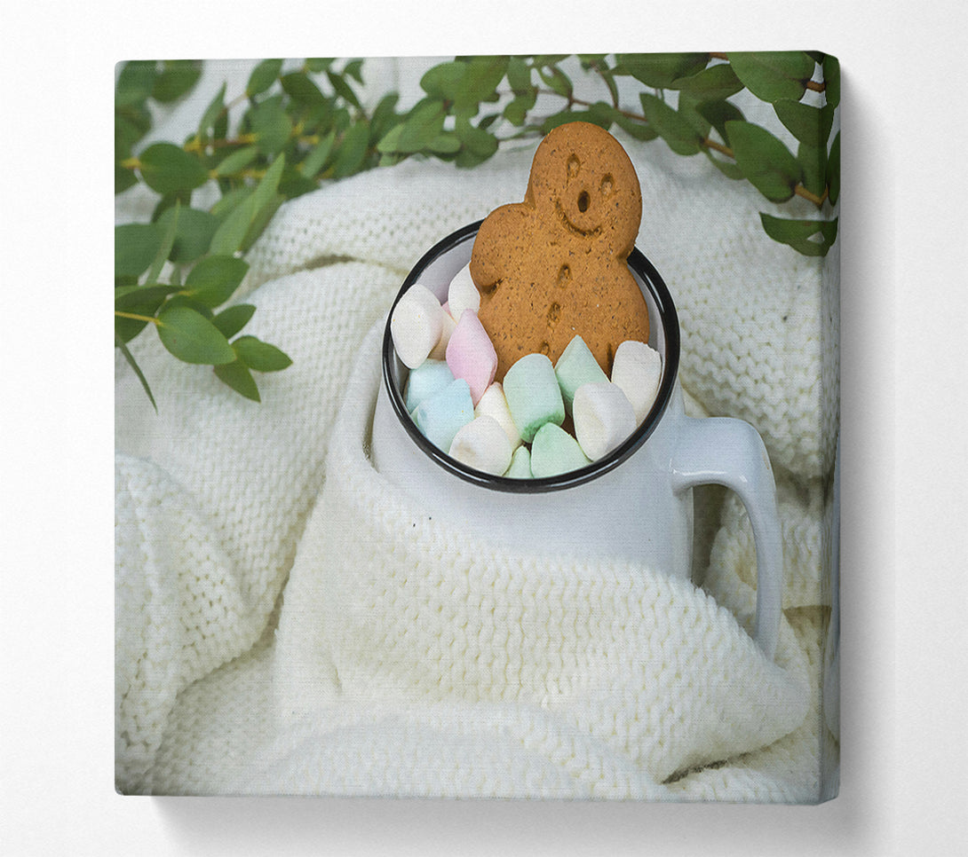  A Canvas Print of White Winter Treat Canvas Print
