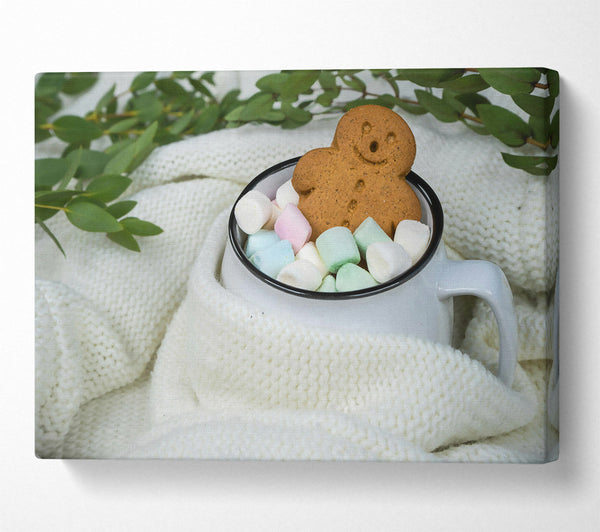  A Canvas Print of White Winter Treat Canvas Print