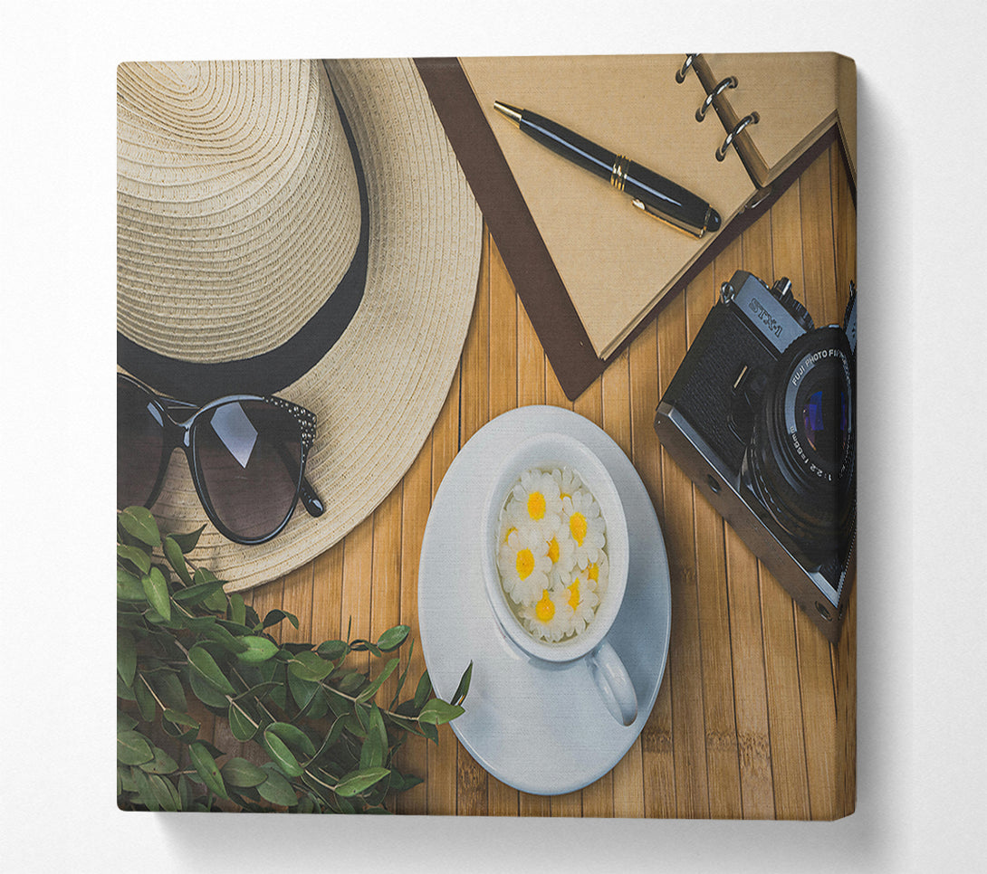  A Canvas Print of White Tea And Memories Canvas Art