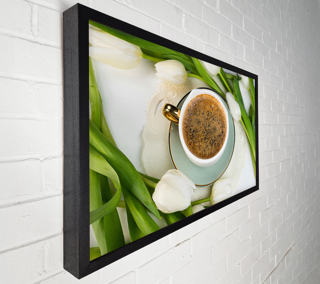  A Canvas Print of Mint Morning Coffee Canvas Print