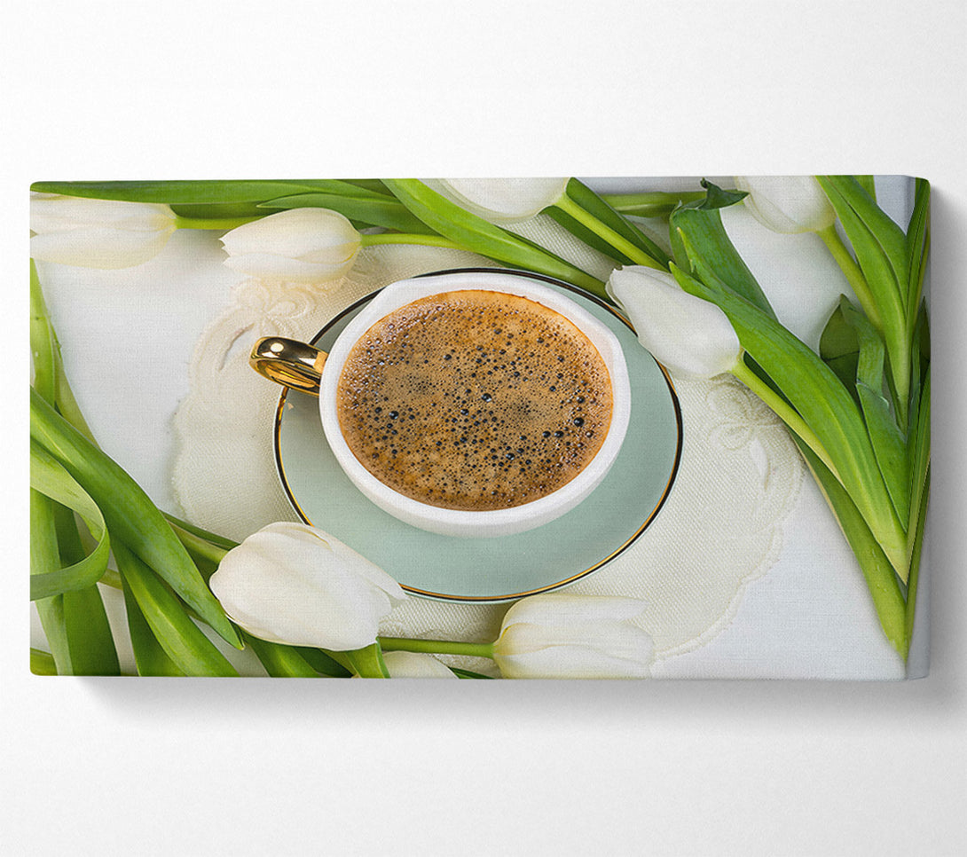  A Canvas Print of Mint Morning Coffee Canvas Print