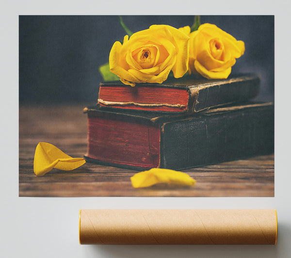 Golden Rose Books Giclee Print