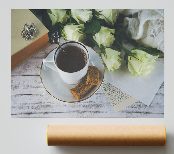 White Tea And Roses Giclee Print