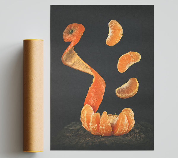 Orange Peel Dance Print
