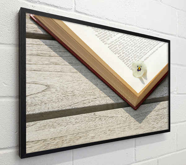 White Flower And Book