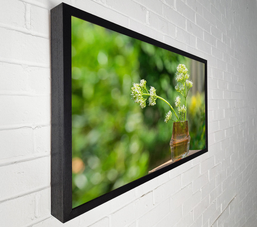  A Canvas Print of Amber Blooms In Sun Canvas Wall Art