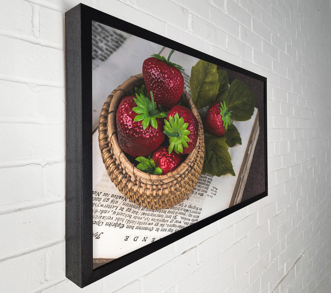  A Canvas Print of Crimson Basket Of Dreams Canvas Wall Art