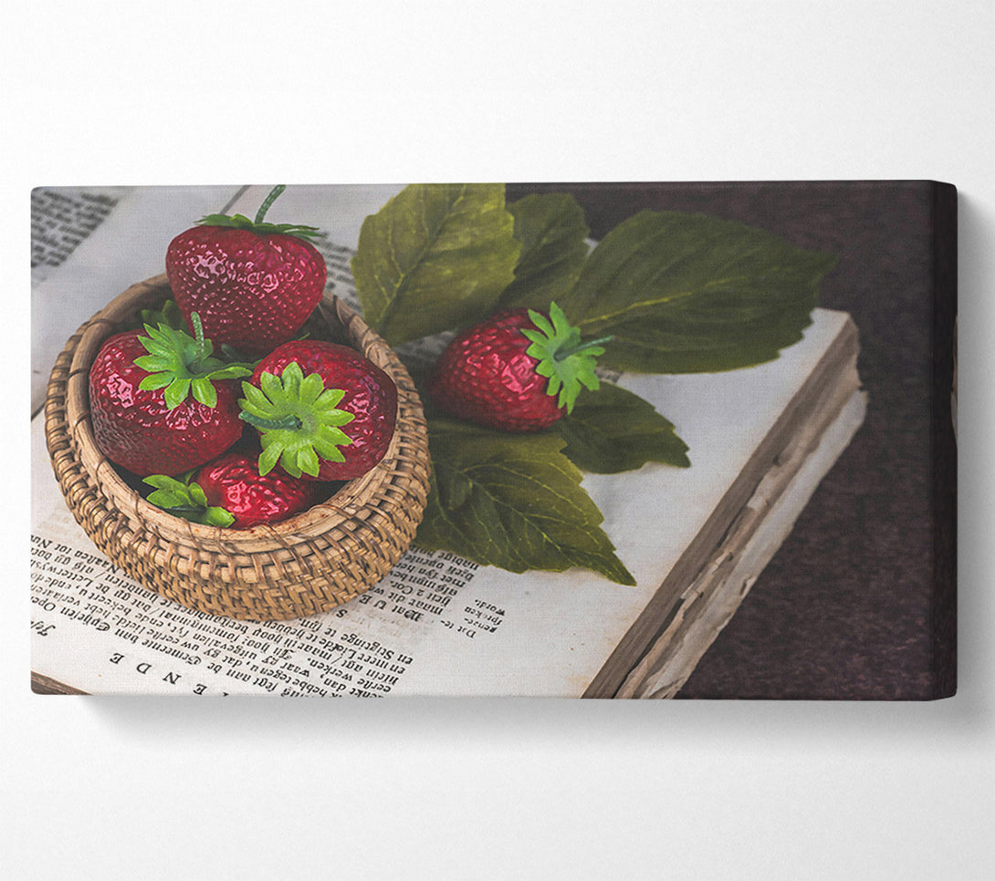  A Canvas Print of Crimson Basket Of Dreams Canvas Wall Art