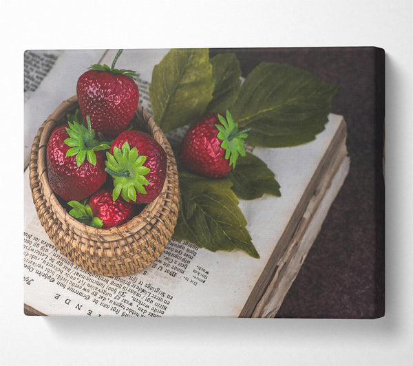  A Canvas Print of Crimson Basket Of Dreams Canvas Wall Art