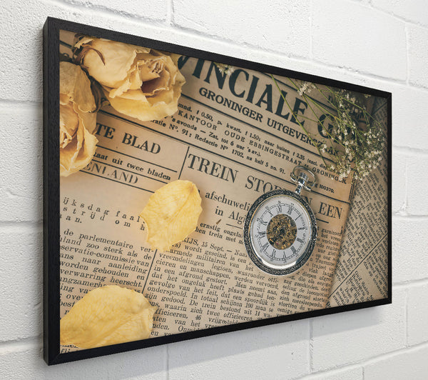 Creamy Antique Timepiece