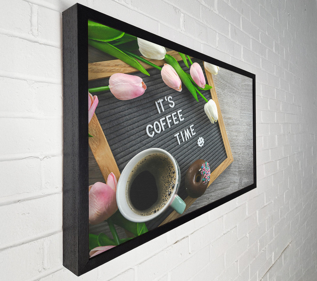  A Canvas Print of Grey Coffee Time Treats Canvas Art