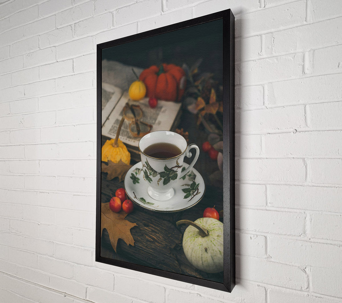  A Canvas Print of Autumnal Tea Time Canvas Wall Art