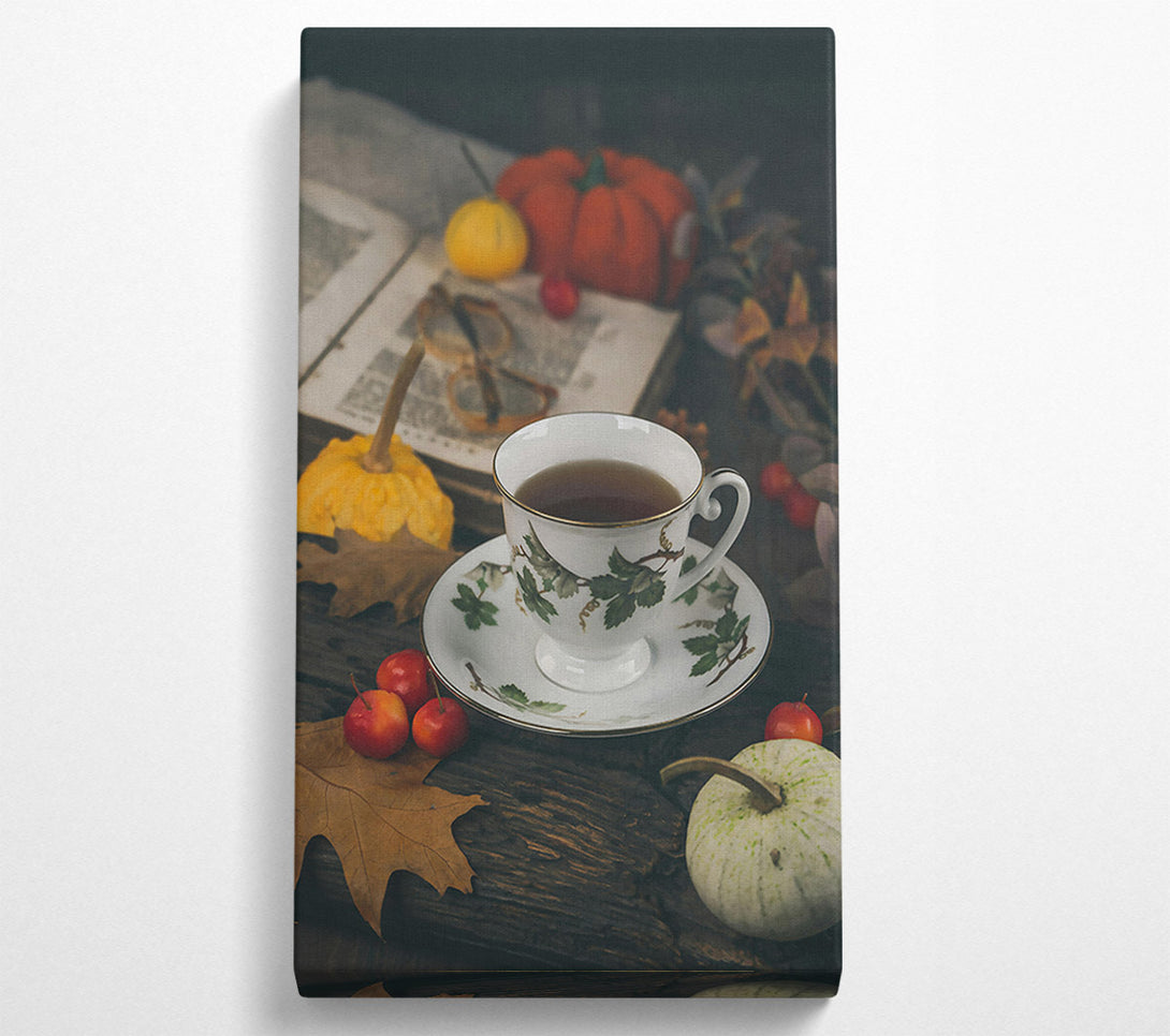 A Canvas Print of Autumnal Tea Time Canvas Wall Art