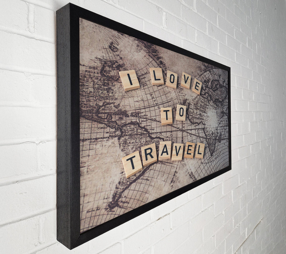  A Canvas Print of Beige World Traveller Canvas Art