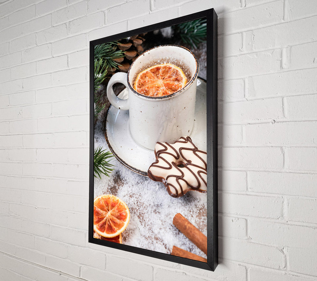  A Canvas Print of Orange Winter Treat Canvas Wall Art