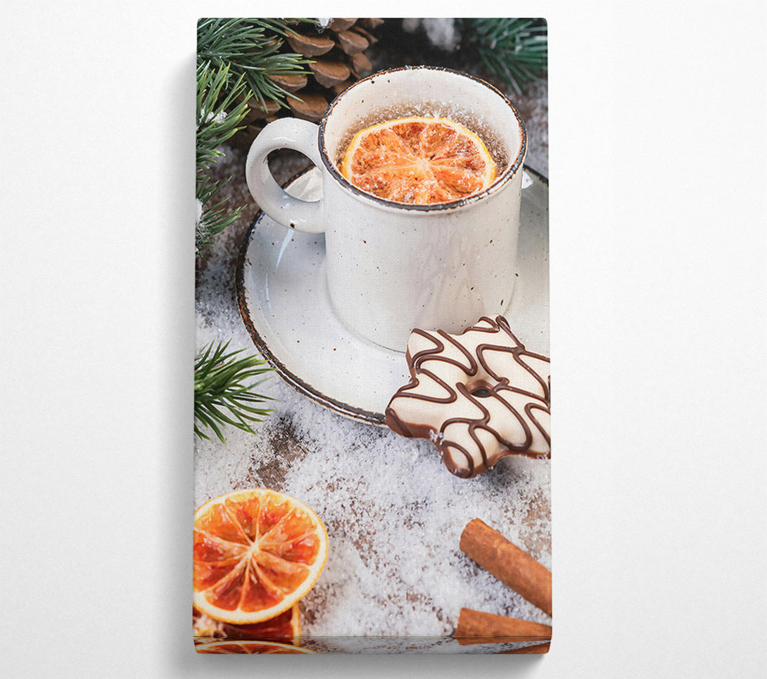  A Canvas Print of Orange Winter Treat Canvas Wall Art