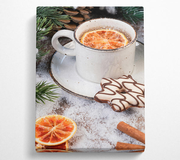  A Canvas Print of Orange Winter Treat Canvas Wall Art