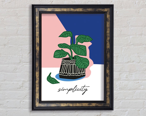 Simplicity Framed Print