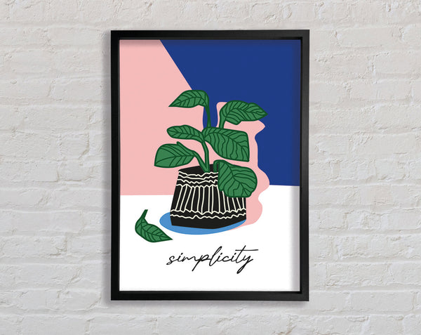 Simplicity Framed Print
