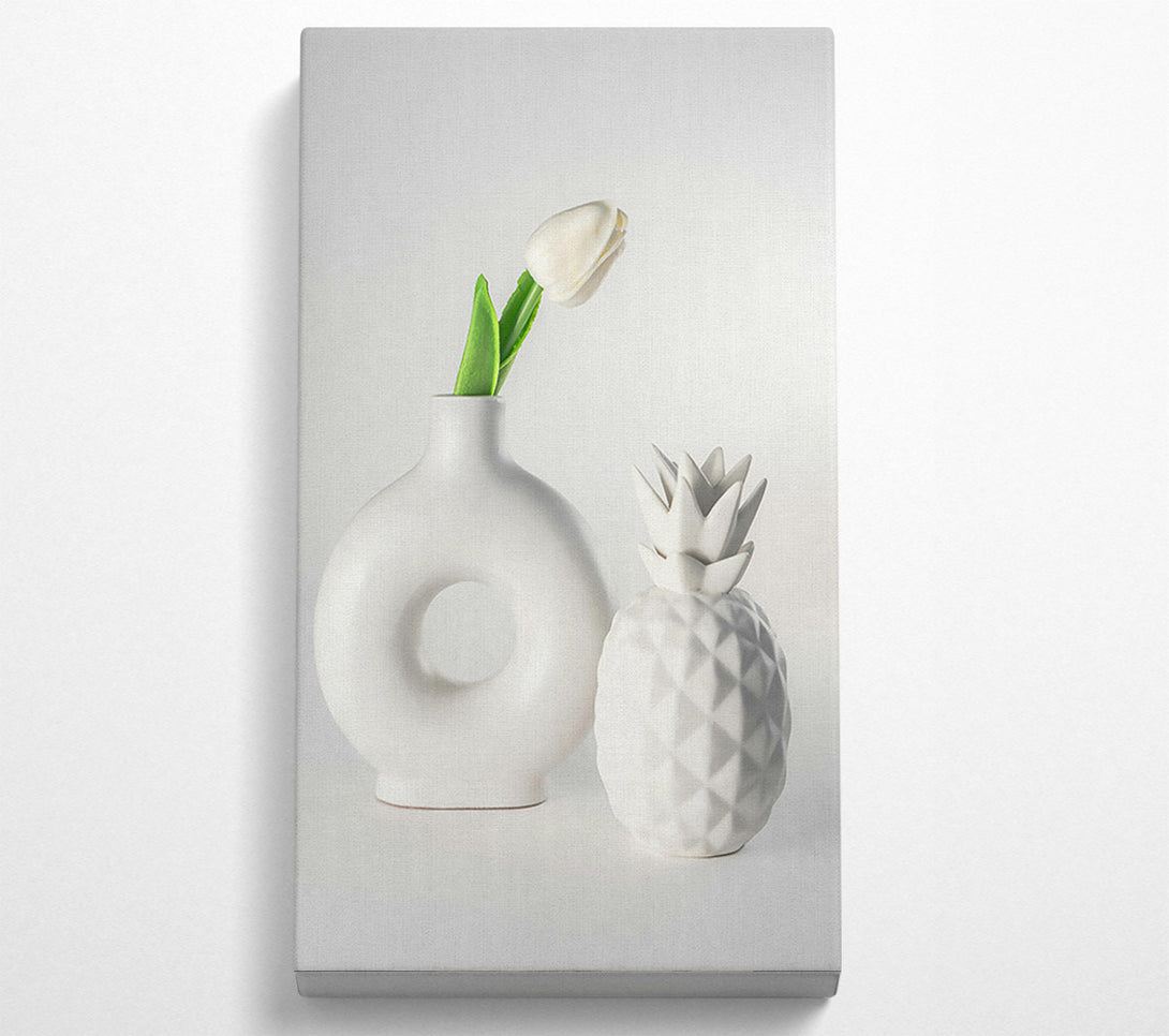  A Canvas Print of White Floral Still Life Canvas Art