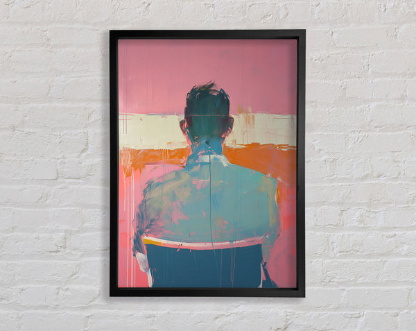 Sitting On The Chair Framed Print