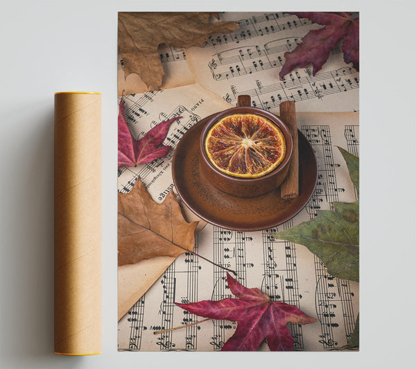 Autumn Brown Harmony Poster