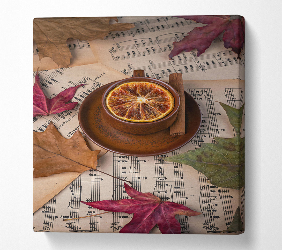  A Canvas Print of Autumn Brown Harmony Canvas Wall Art