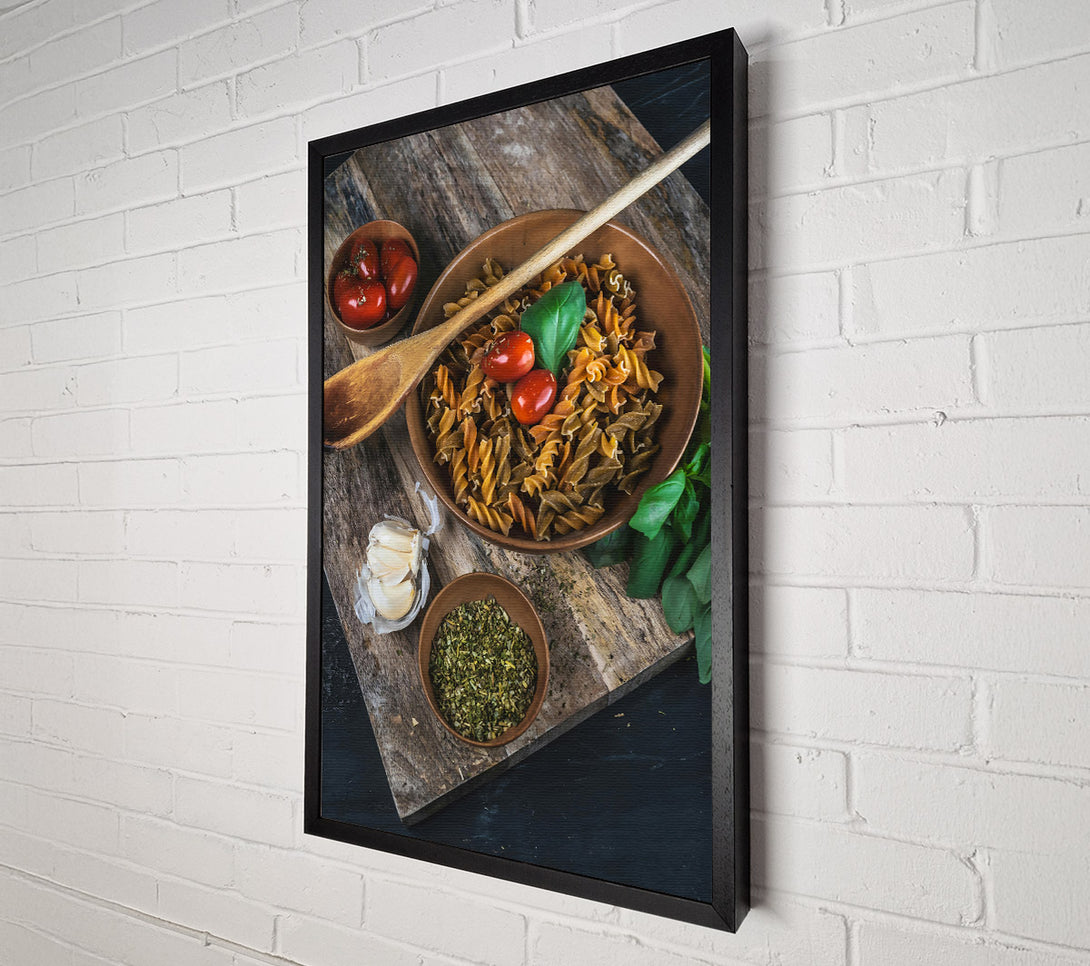  A Canvas Print of Red And Brown Pasta Dreams Canvas Print