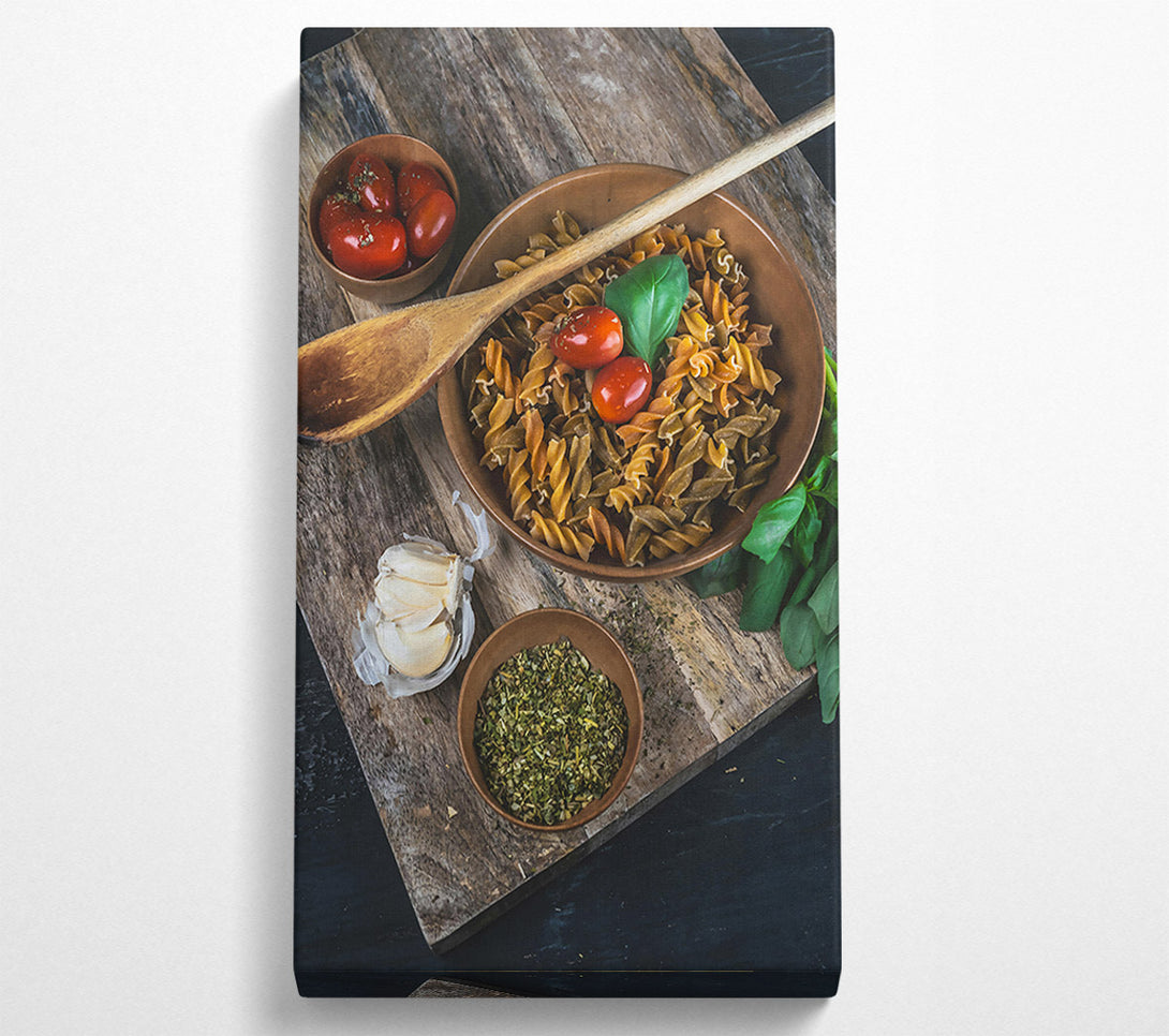  A Canvas Print of Red And Brown Pasta Dreams Canvas Print