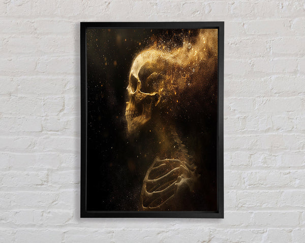 Skeleton Dust Framed Print