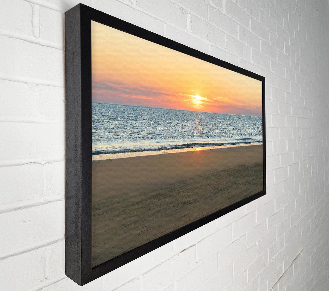  A Canvas Print of Golden Beach Sunset Canvas Art