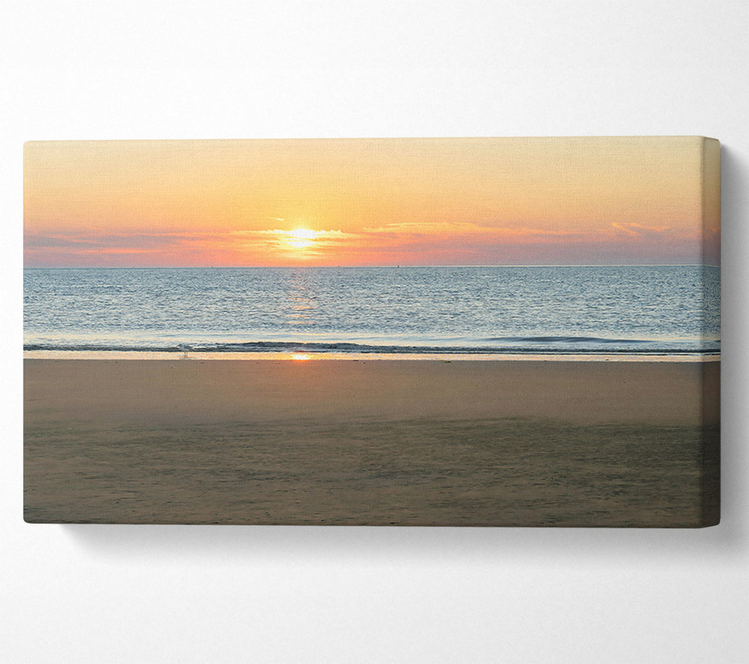  A Canvas Print of Golden Beach Sunset Canvas Art