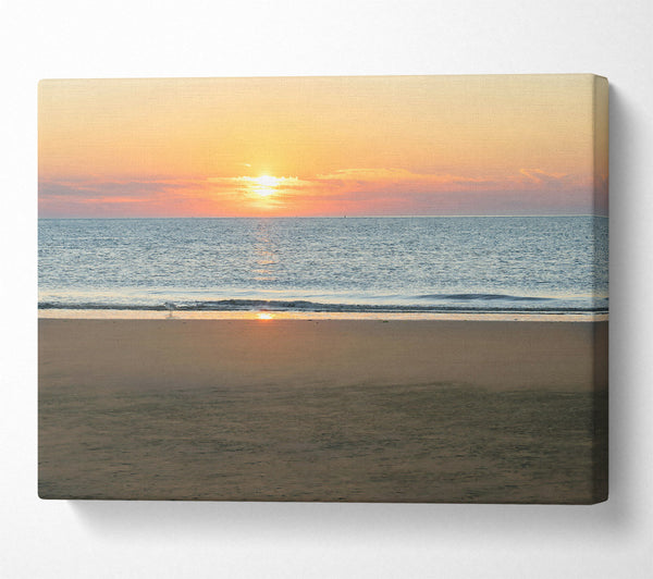  A Canvas Print of Golden Beach Sunset Canvas Art