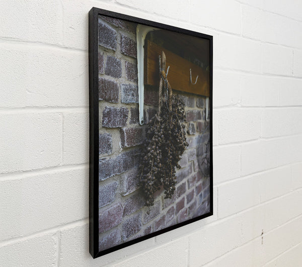 Dark Berries On Brick