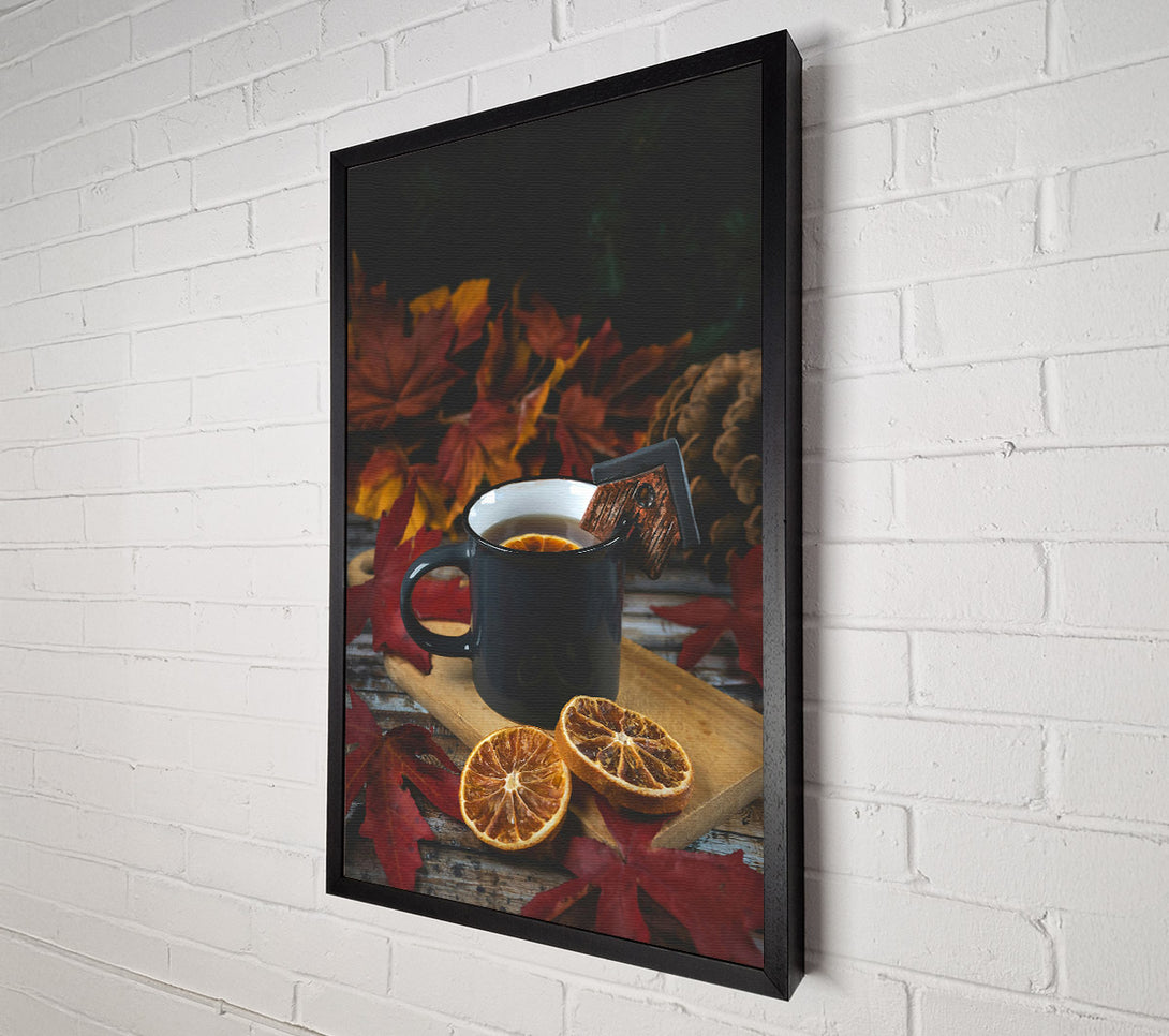  A Canvas Print of Autumn Orange Tea Canvas Art
