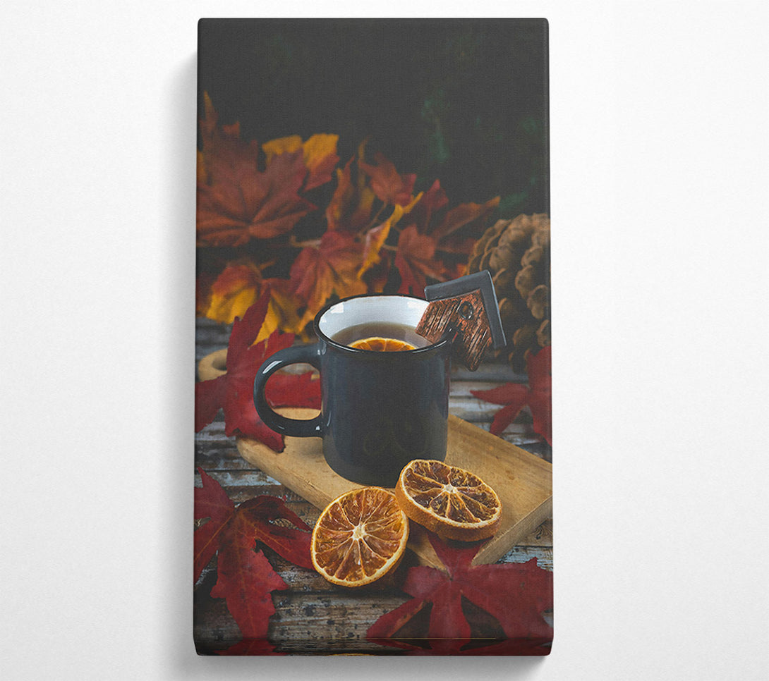  A Canvas Print of Autumn Orange Tea Canvas Art