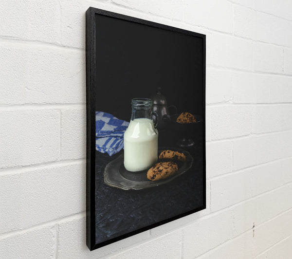 Silver Milk And Cookies