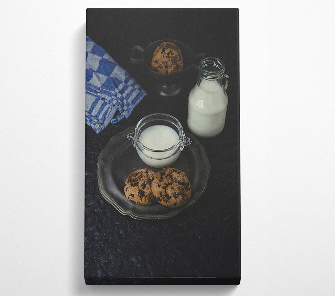  A Canvas Print of Brown Milk And Cookies Canvas Wall Art