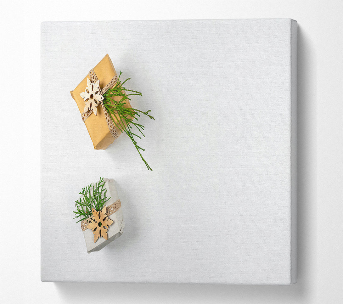  A Canvas Print of Golden Gifts And Greenery Canvas Wall Art