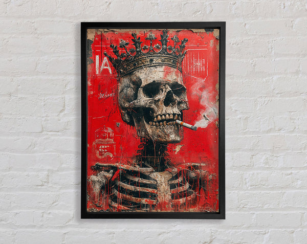 Skeleton King Framed Print