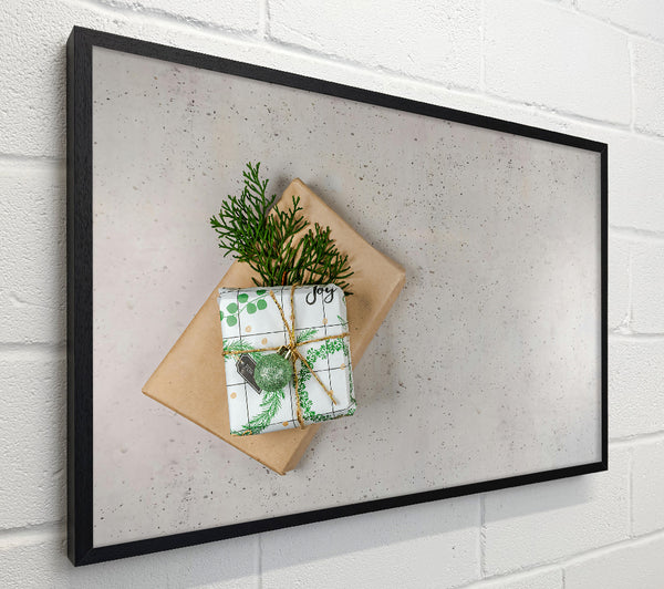 Green Gift Wrapped Joy