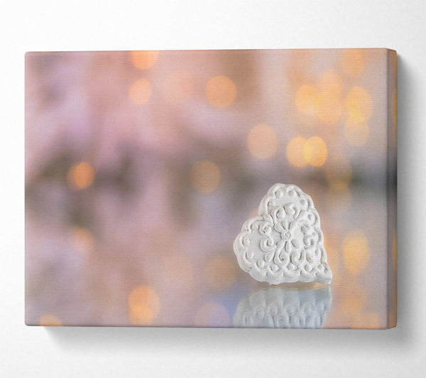  A Canvas Print of Golden White Love Canvas Art