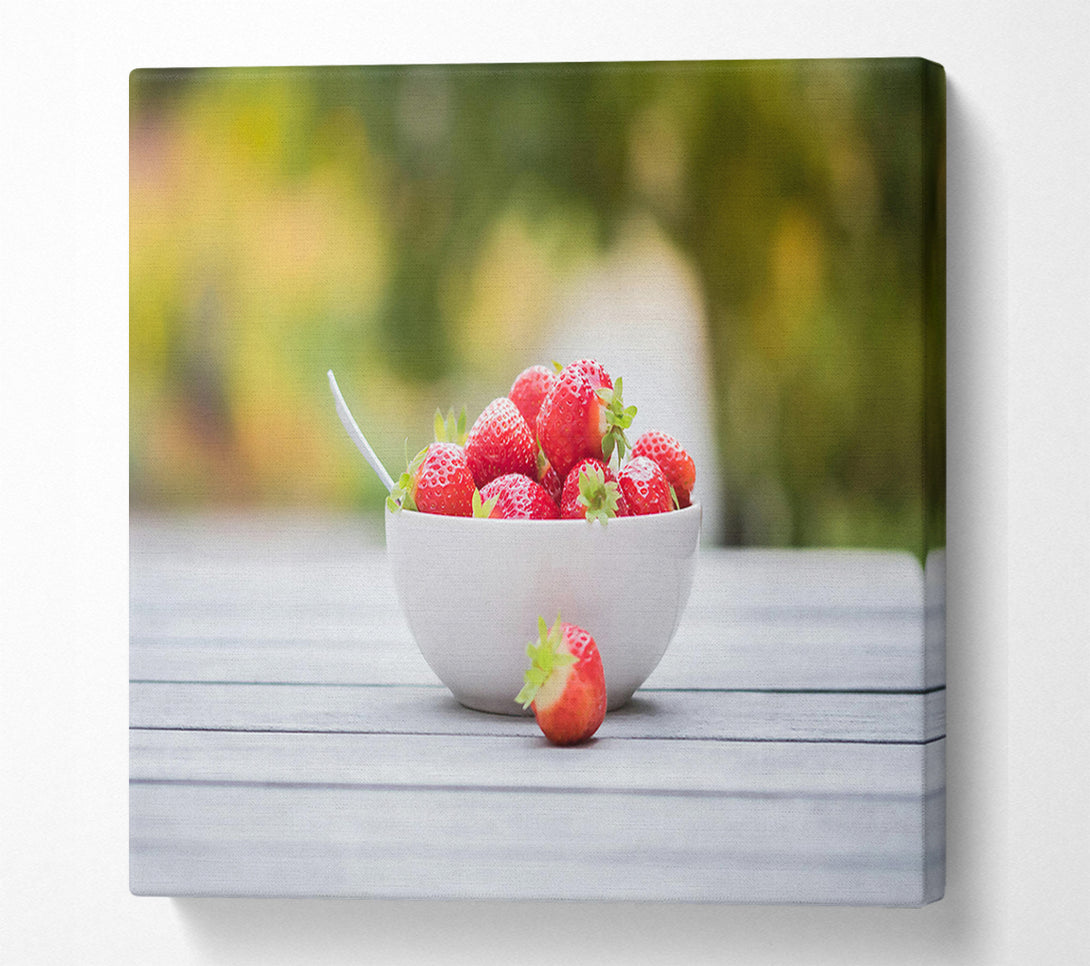  A Canvas Print of Red Summer Bowl Canvas Art