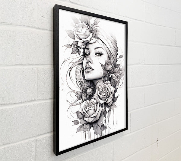 Sketched Beautiful Woman